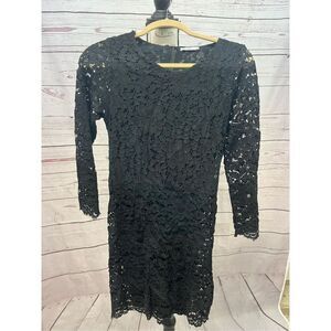 Zara black lace‎ dress medium